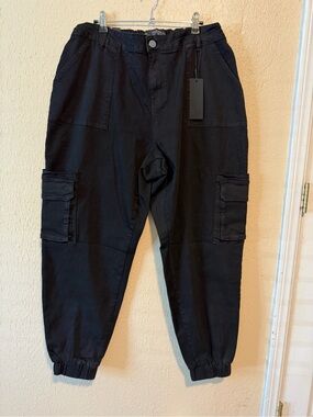 City Chic Denim Harley High Rise Ankle Grazer Jeans Size 14 plus size Black
